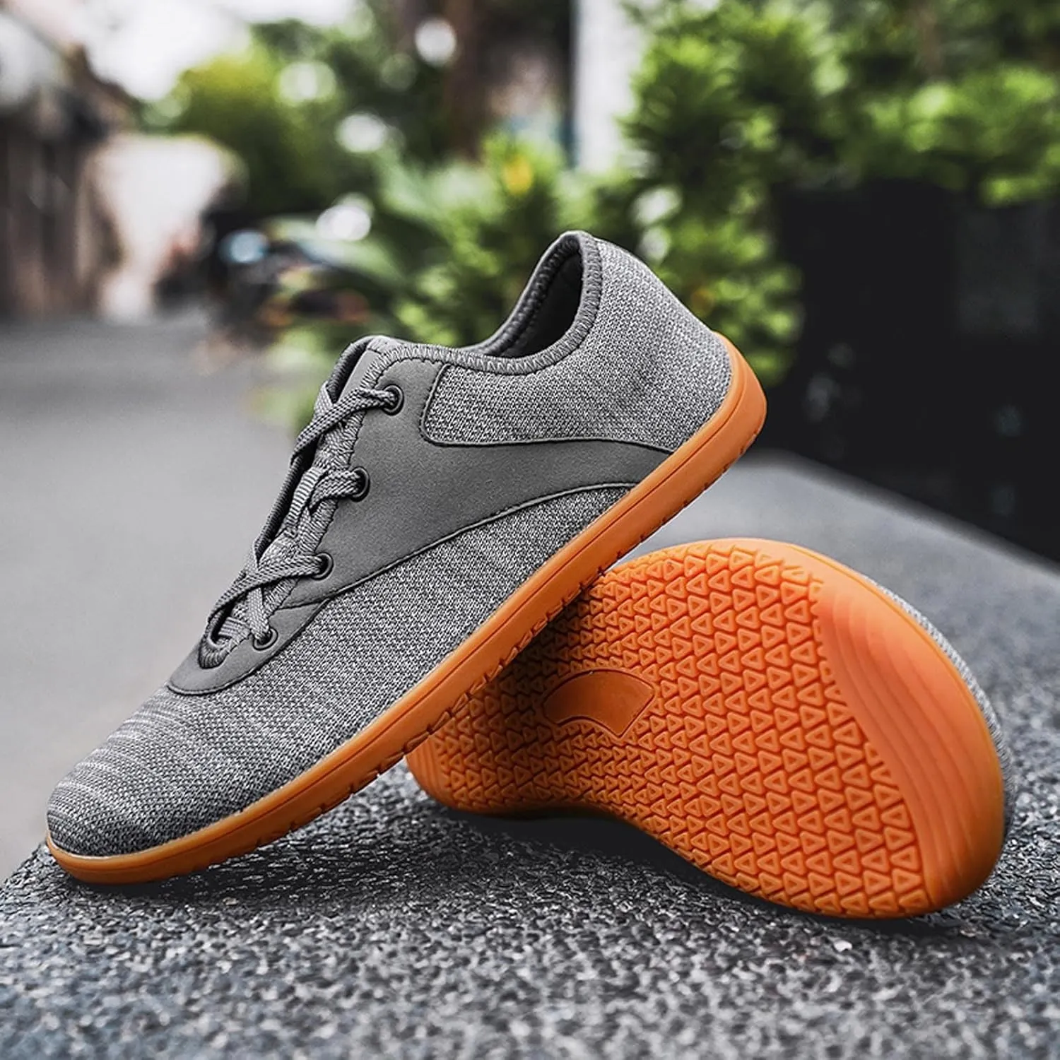 Minimalist Barefoot Shoes Womens Mens | Zero Drop Sole | Wide Toe Box | Fashion Canvas Sneakers Casual Walking Shoes Cross Trainer City Road Running Shoes