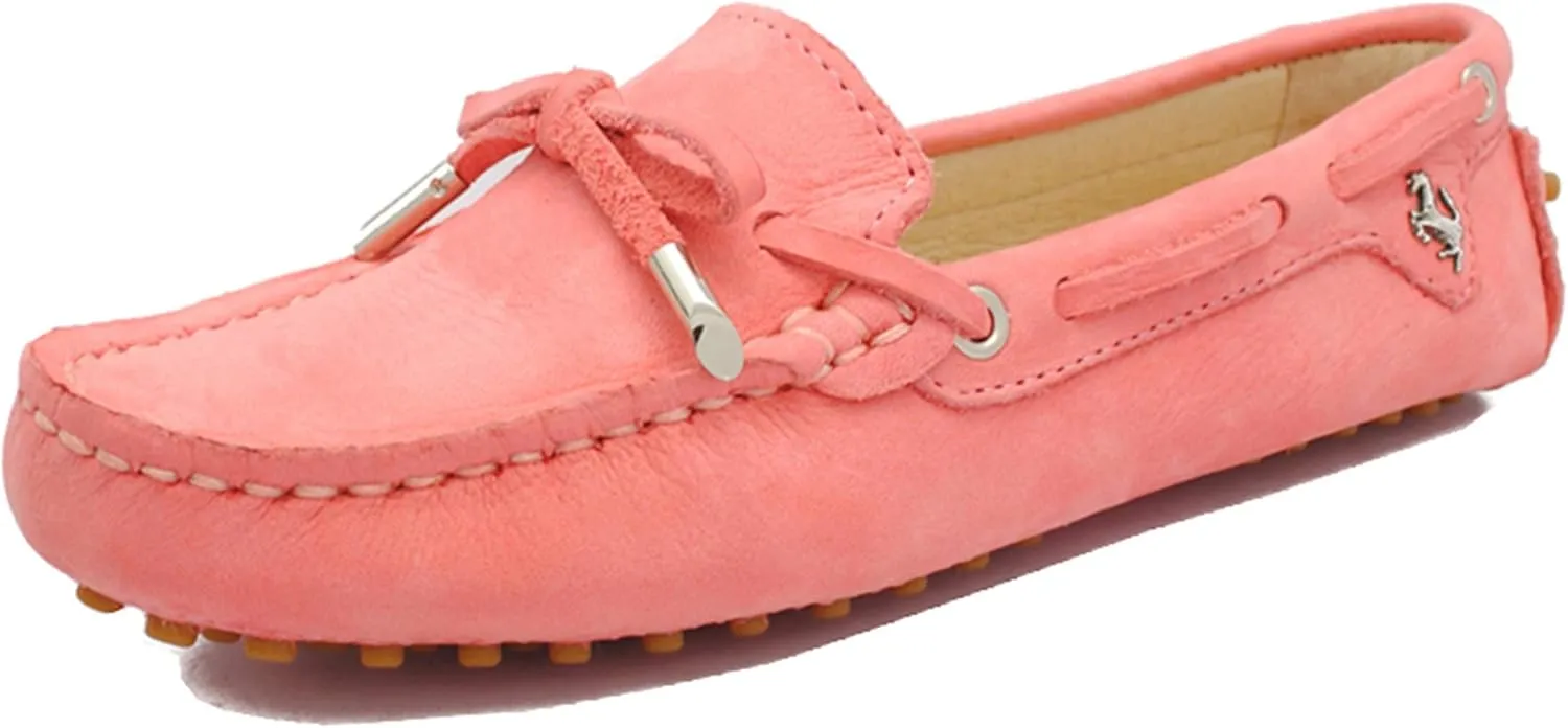 Minishion Boat Shoes for Women Comfortable Leather Loafers YB96010