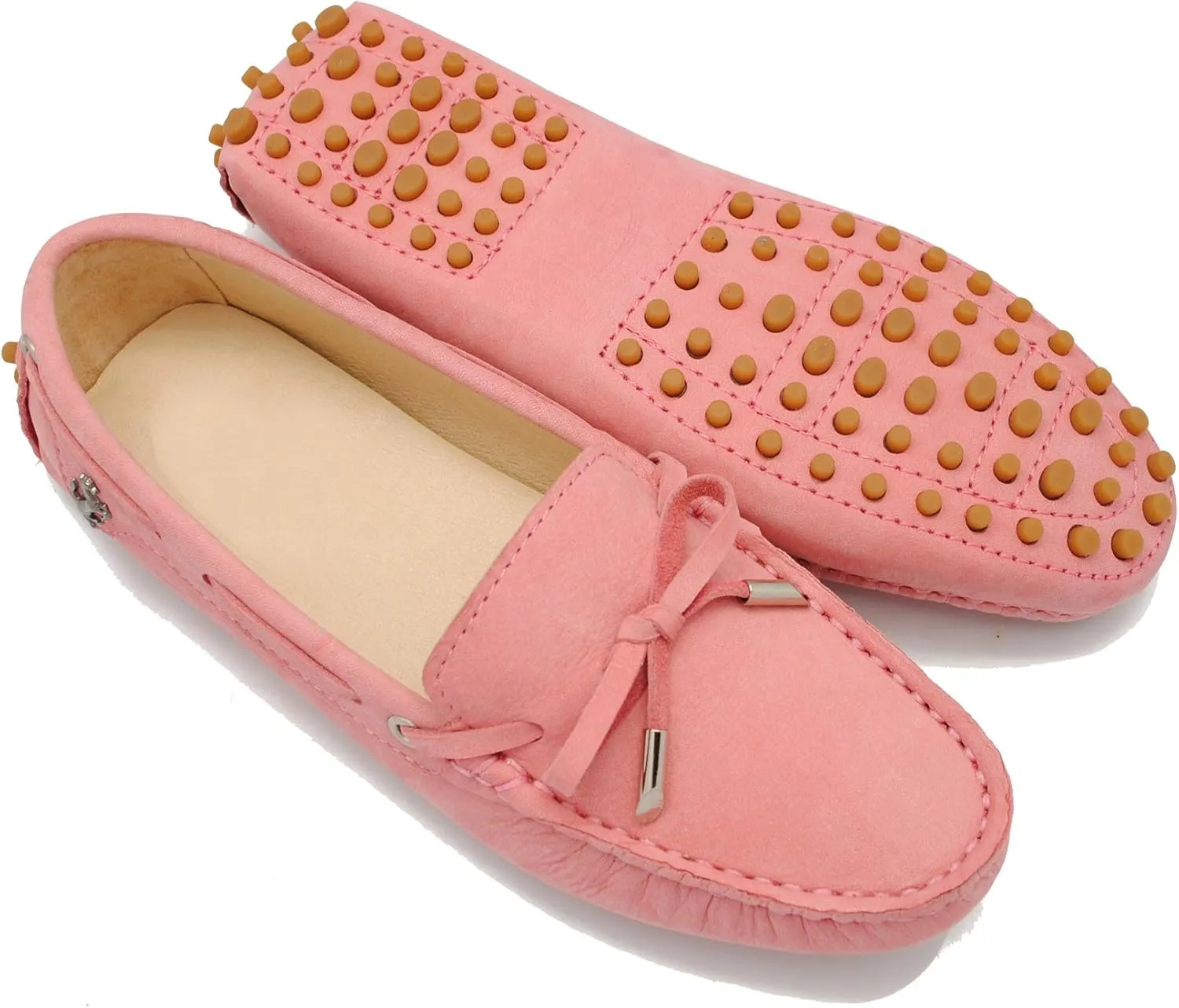 Minishion Boat Shoes for Women Comfortable Leather Loafers YB96010