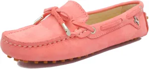Minishion Boat Shoes for Women Comfortable Leather Loafers YB96010
