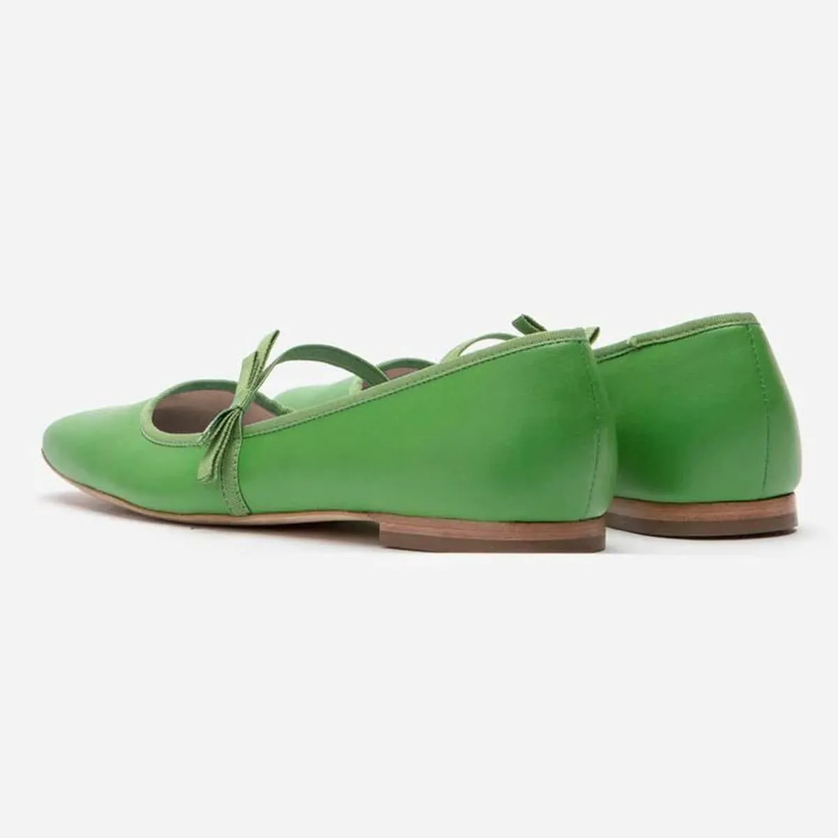miss left Women Lovely Single Elastic Strap Flat Mary Janes Square Toe Comfortable Office Party Dress Shoes Size 4-16 US