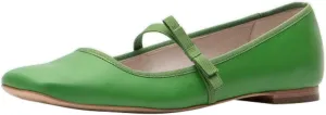 miss left Women Lovely Single Elastic Strap Flat Mary Janes Square Toe Comfortable Office Party Dress Shoes Size 4-16 US