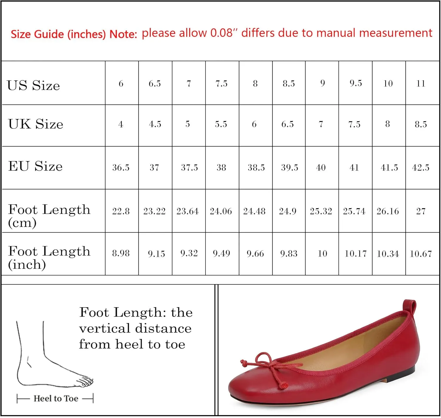 Modatope Ballet Flats with Bow Ballerina Closed Square Toe Slip on Bowknot Flats Shoes for Women Dressy