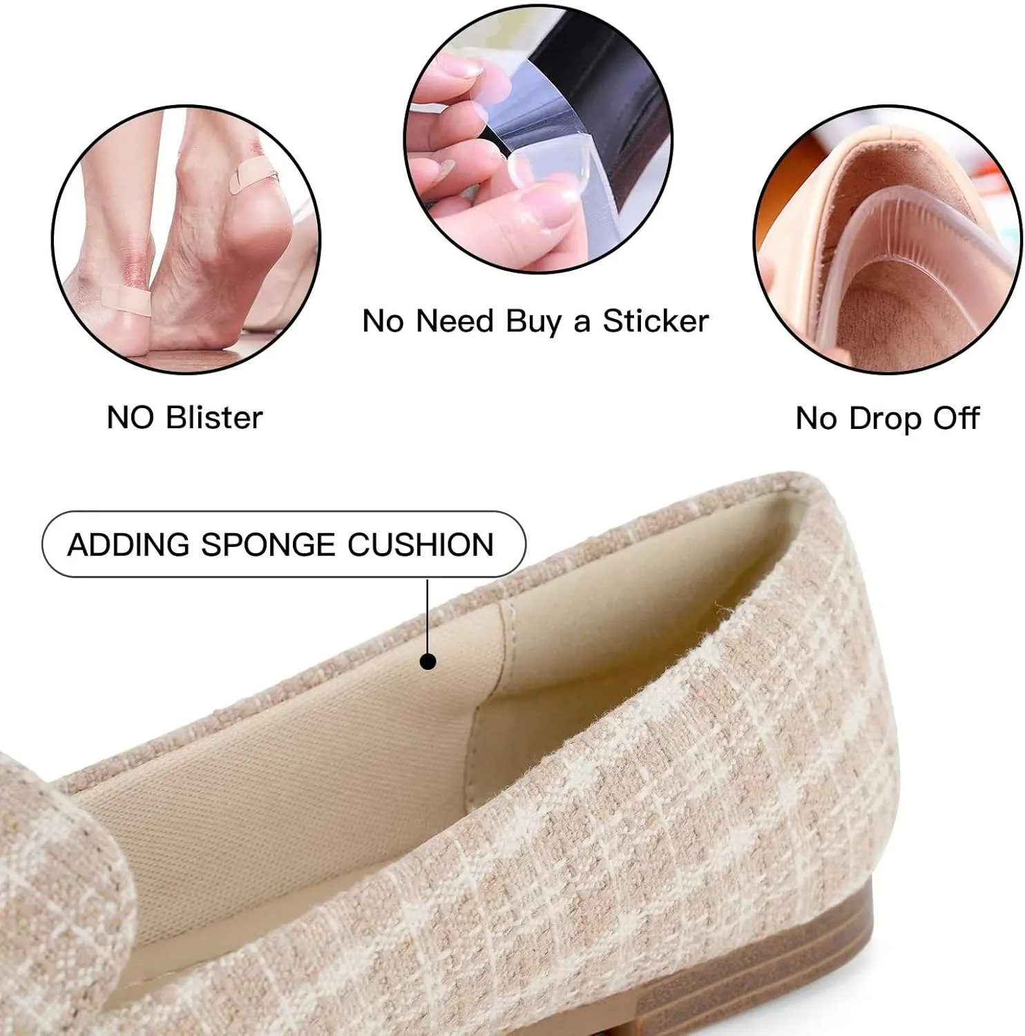 MUSSHOE Loafers for Women Comfortable Pointed Toe Memory Foam Women's Loafers