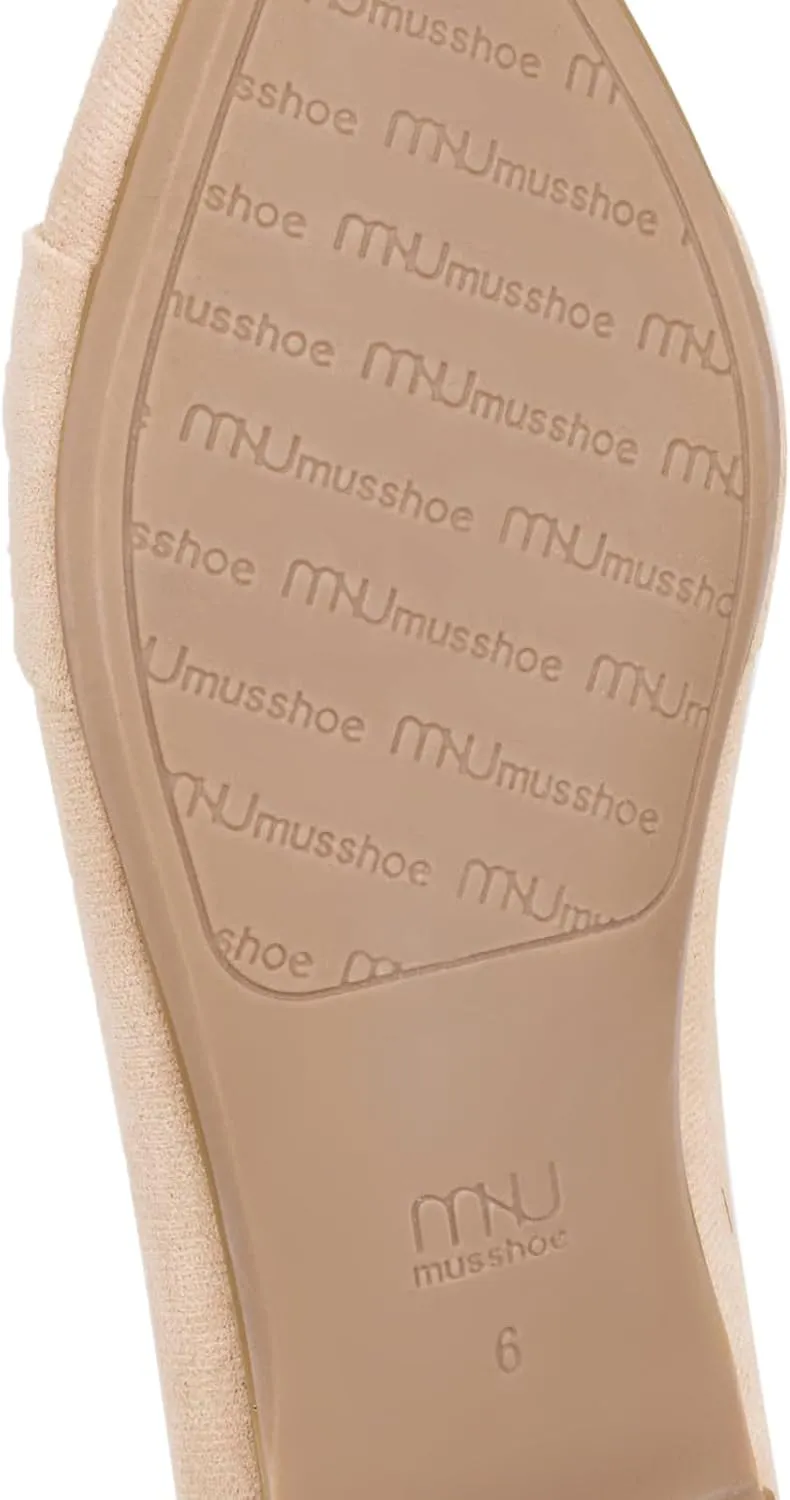 MUSSHOE Women's Flats Dressy Pointed Toe Comfortable Bowknot Ballet Flats Shoes