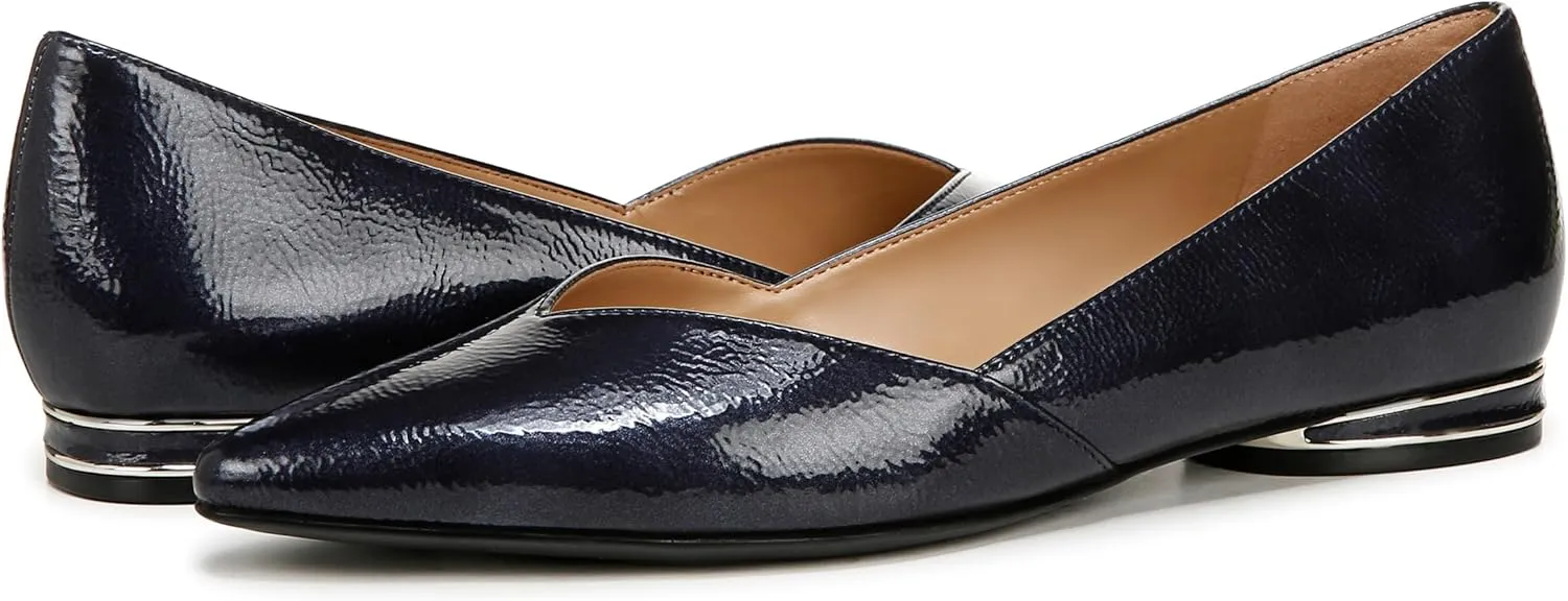 Naturalizer Womens Havana Pointed Toe Slip On Dress Ballet Flat