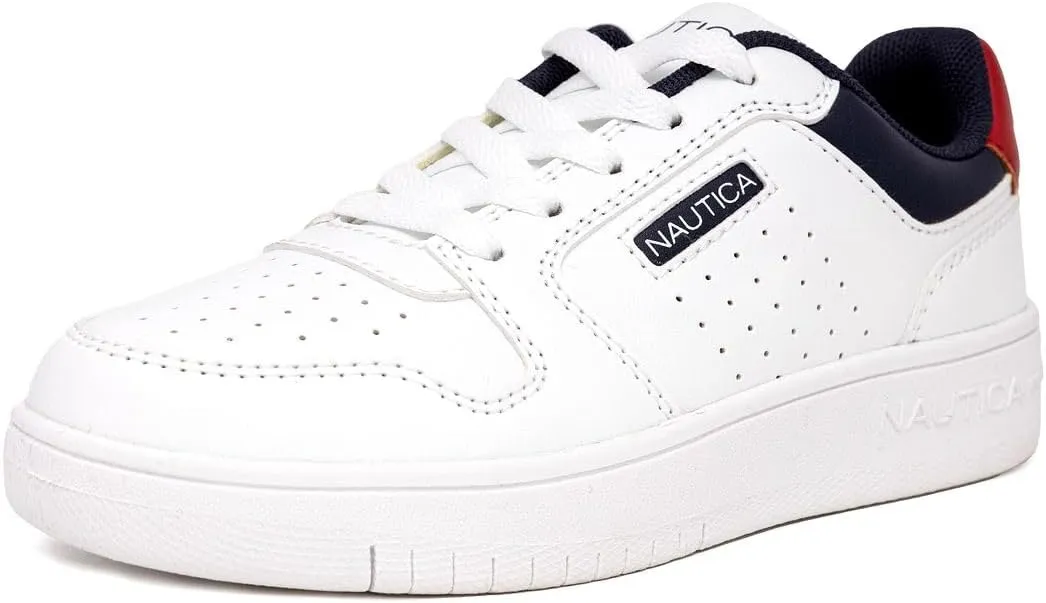 Nautica Boys Low-Top Sneakers, Basketball Tennis Shoes for Kids, Outdoor School Running Shoes - Sizes for Big Kid/Little Kid