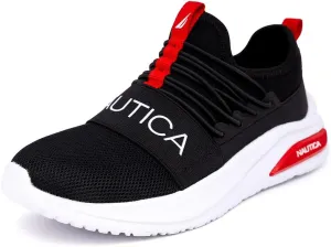 Nautica Kids Athletic Slip-On Sneakers - Comfortable Bungee Running Shoes for Boys and Girls - Stylish and Supportive Footwear for Active Kids (Big Kid/Little Kid/Toddler)