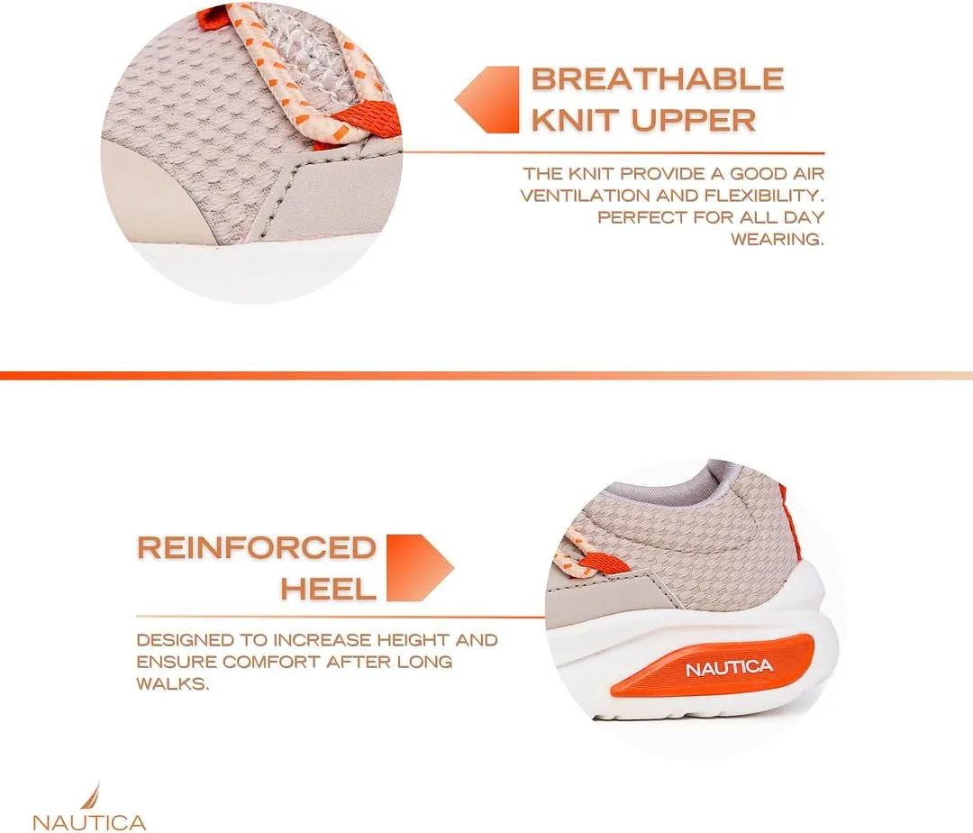Nautica Kids Athletic Slip-On Sneakers - Comfortable Bungee Running Shoes for Boys and Girls - Stylish and Supportive Footwear for Active Kids (Big Kid/Little Kid/Toddler)