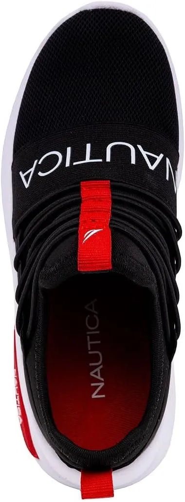Nautica Kids Athletic Slip-On Sneakers - Comfortable Bungee Running Shoes for Boys and Girls - Stylish and Supportive Footwear for Active Kids (Big Kid/Little Kid/Toddler)