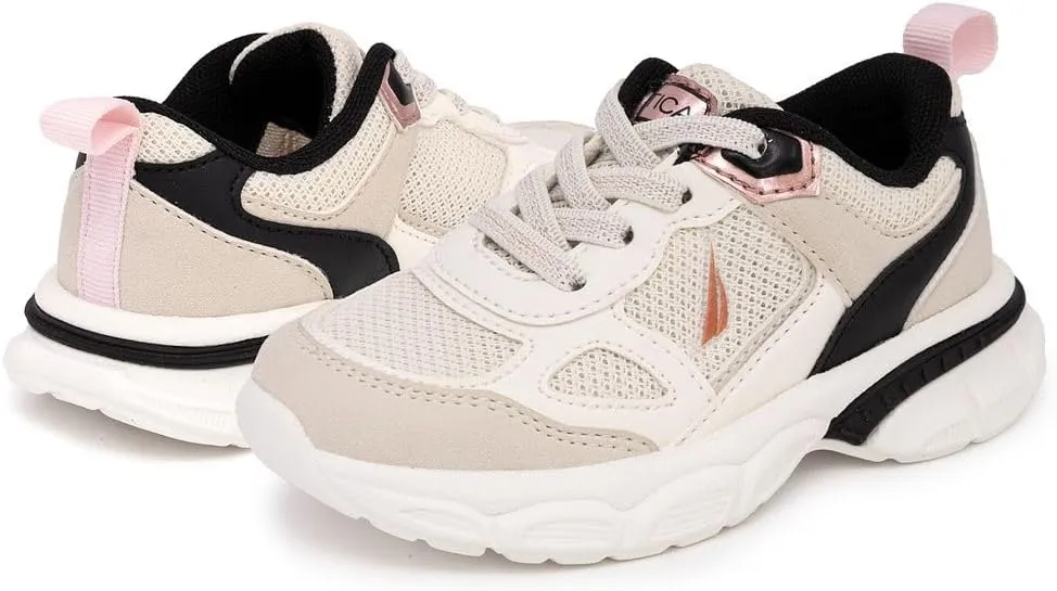 Nautica Kids Boys & Girls Athletic Sneakers - Chunky Cushion Heel Running & Hiking Shoes (Lace-Up/Bungee Slip-On) (Big Kid/Little Kid/Toddler)
