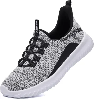 nerteo Boys Girls Sneakers Kids Hands Free Slip On Lightweight Breathable Walking Running Tennis Athletic Summer Shoes for Little/Big Kid
