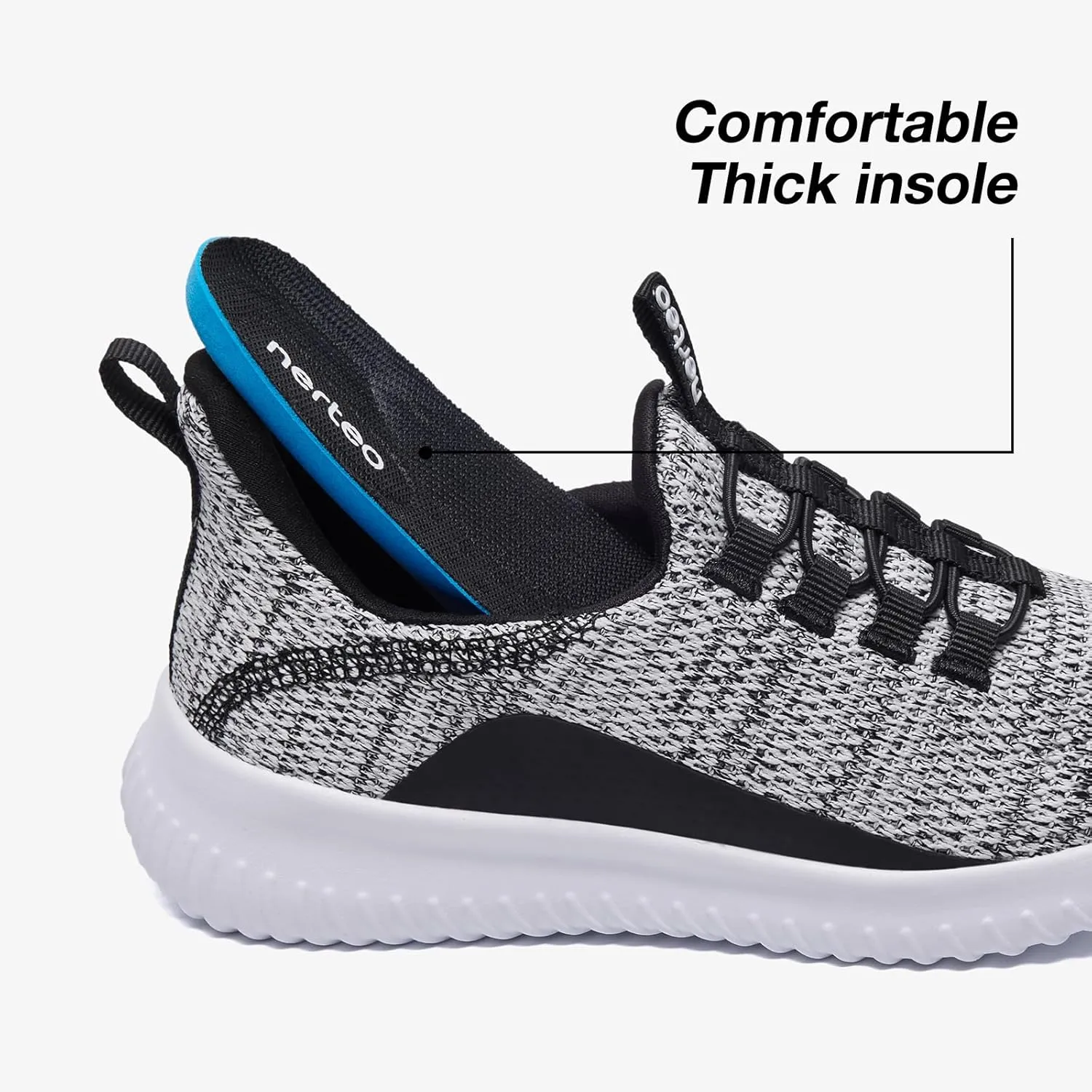 nerteo Boys Girls Sneakers Kids Hands Free Slip On Lightweight Breathable Walking Running Tennis Athletic Summer Shoes for Little/Big Kid
