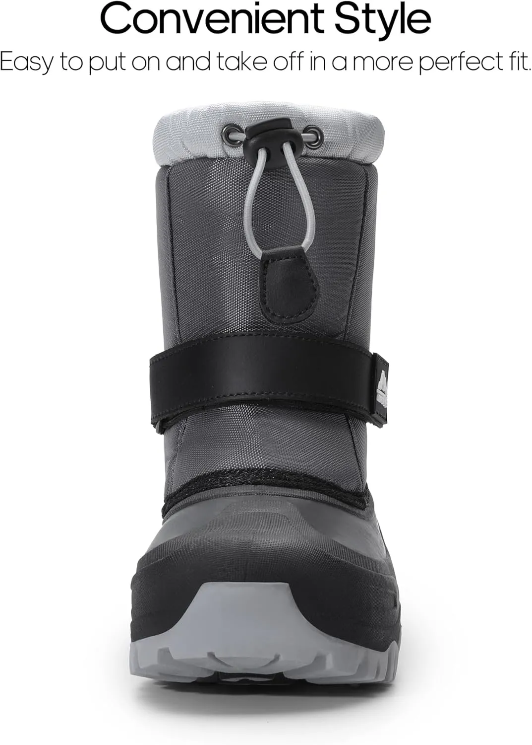 NORTIV 8 Kids Snow Boots Boy's Girl's Waterproof Cold Weather Classic Booties Hiking Outdoor Shoes (Little Kids/Big Kids)