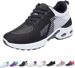 Orthopedic Sneakers for Women, Shoeses for Women Wide Width Toe Box Shoes,Comfortable Orthopedic Shoeses Mesh Casual Breathable Knit Air Cushion Shoes