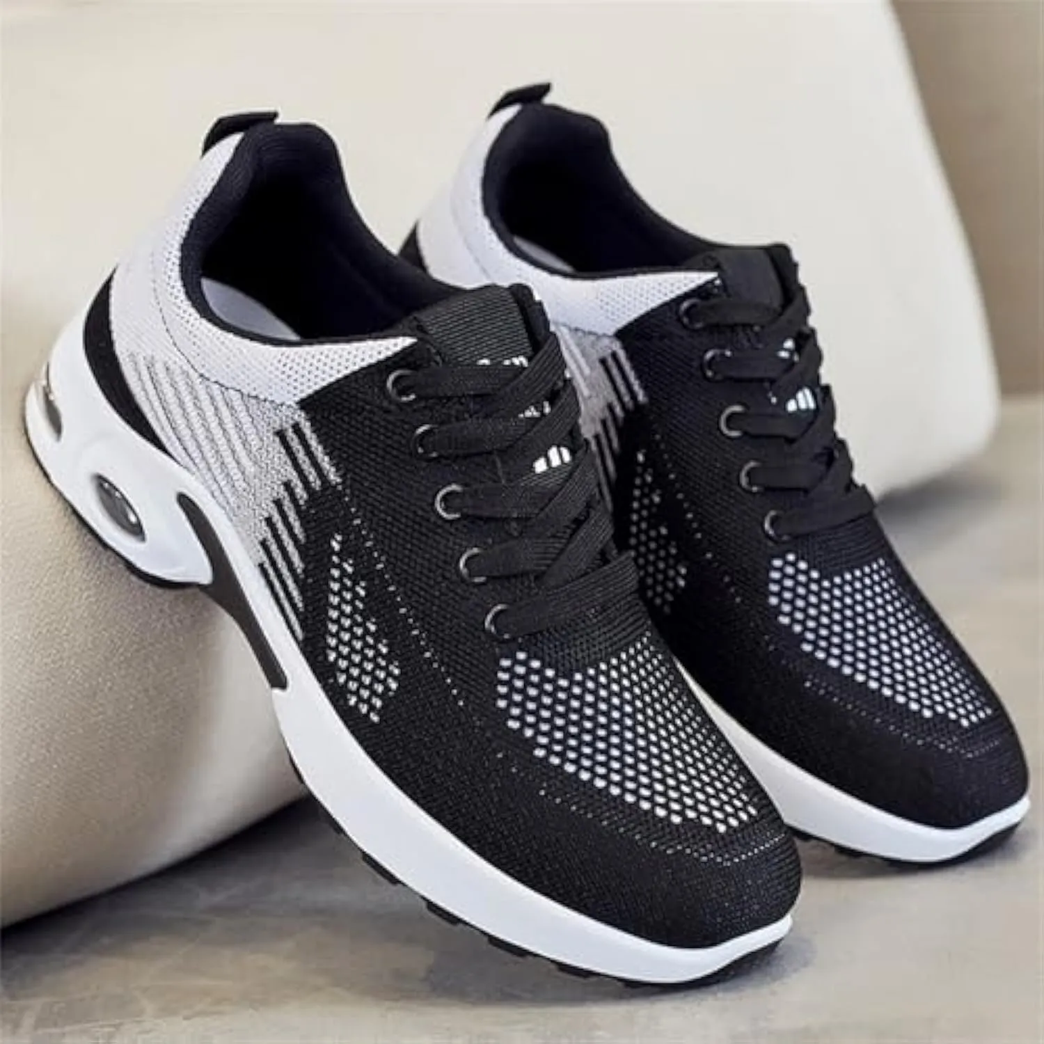 Orthopedic Sneakers for Women, Shoeses for Women Wide Width Toe Box Shoes,Comfortable Orthopedic Shoeses Mesh Casual Breathable Knit Air Cushion Shoes