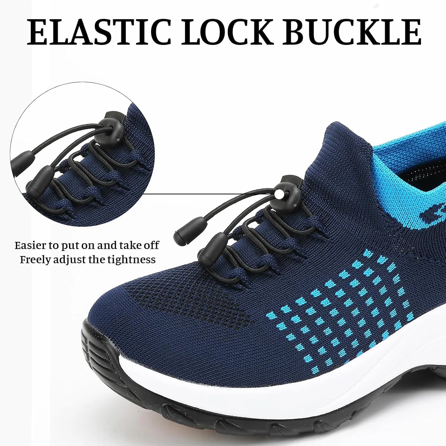 Orthopedic Sneakers Women Breathable Comfort Wear Shoes for Women Walking Slip On Trainers Casual Comfortable Athletic Cushion Thick Bottom Footwear