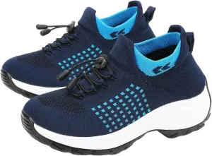 Orthopedic Sneakers Women Breathable Comfort Wear Shoes for Women Walking Slip On Trainers Casual Comfortable Athletic Cushion Thick Bottom Footwear