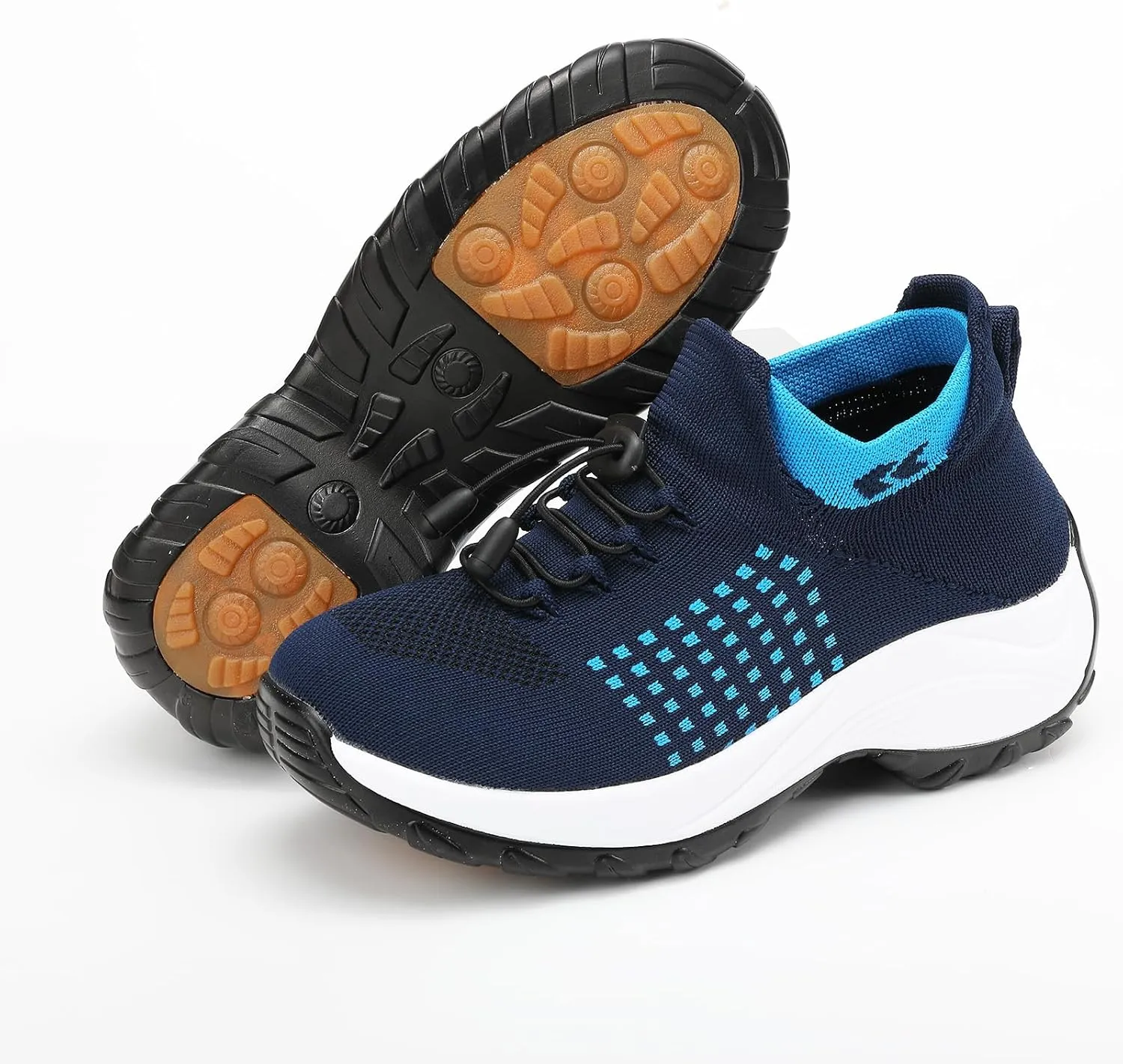 Orthopedic Sneakers Women Breathable Comfort Wear Shoes for Women Walking Slip On Trainers Casual Comfortable Athletic Cushion Thick Bottom Footwear