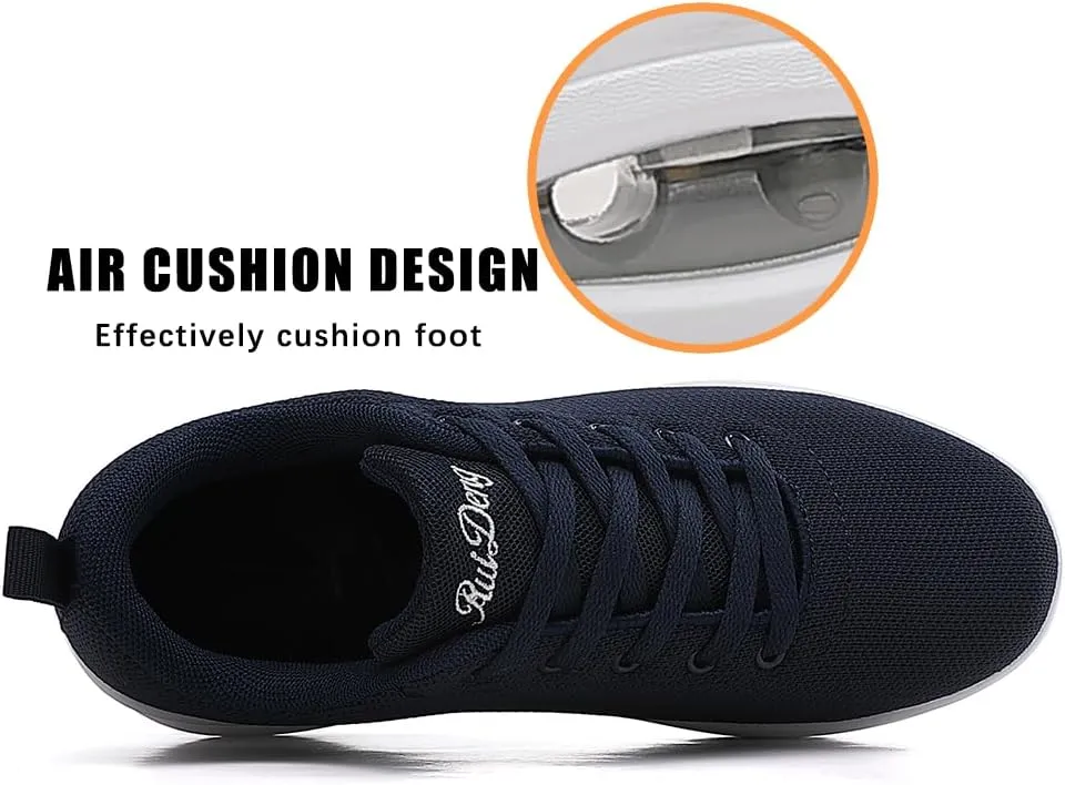 Oude Sneakers for Women Comfortable | Shoes for Women Traveling | 2 Inch Air Cushion Rocker Bottom