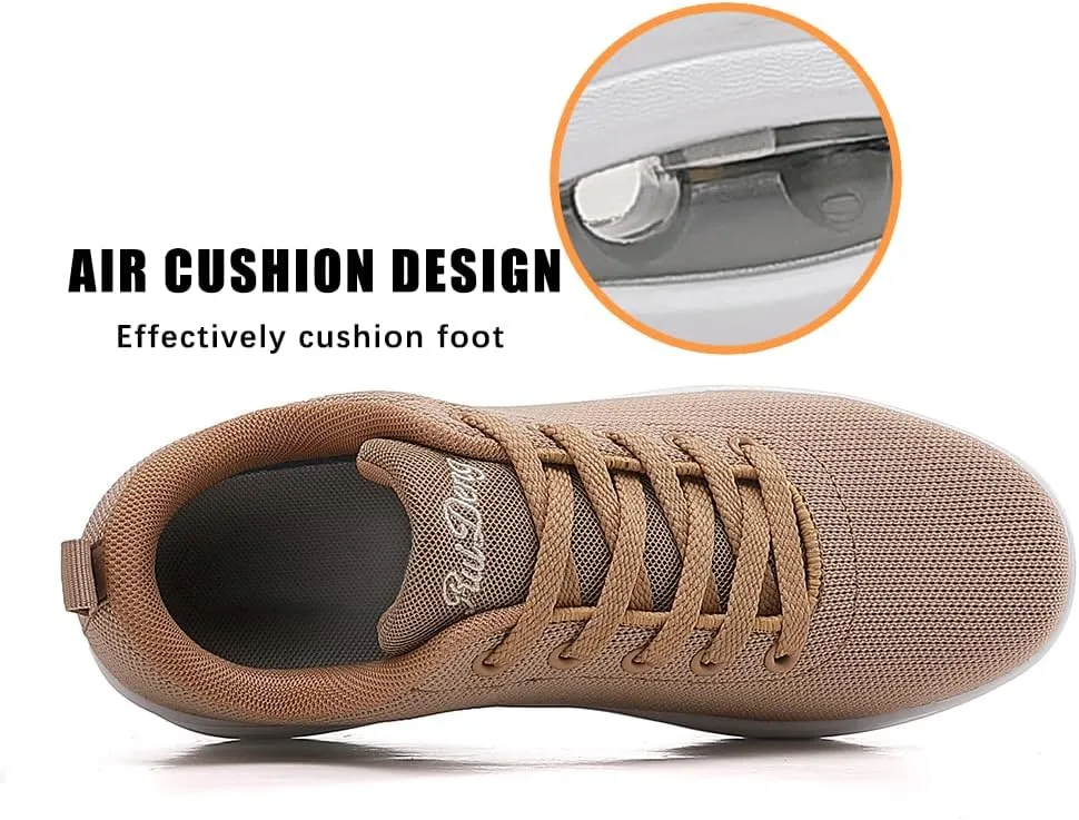 Oude Sneakers for Women Comfortable | Shoes for Women Traveling | 2 Inch Air Cushion Rocker Bottom