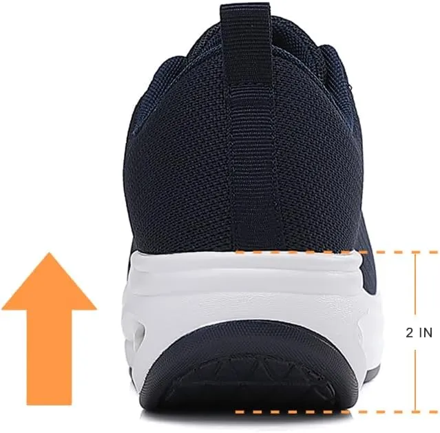 Oude Sneakers for Women Comfortable | Shoes for Women Traveling | 2 Inch Air Cushion Rocker Bottom