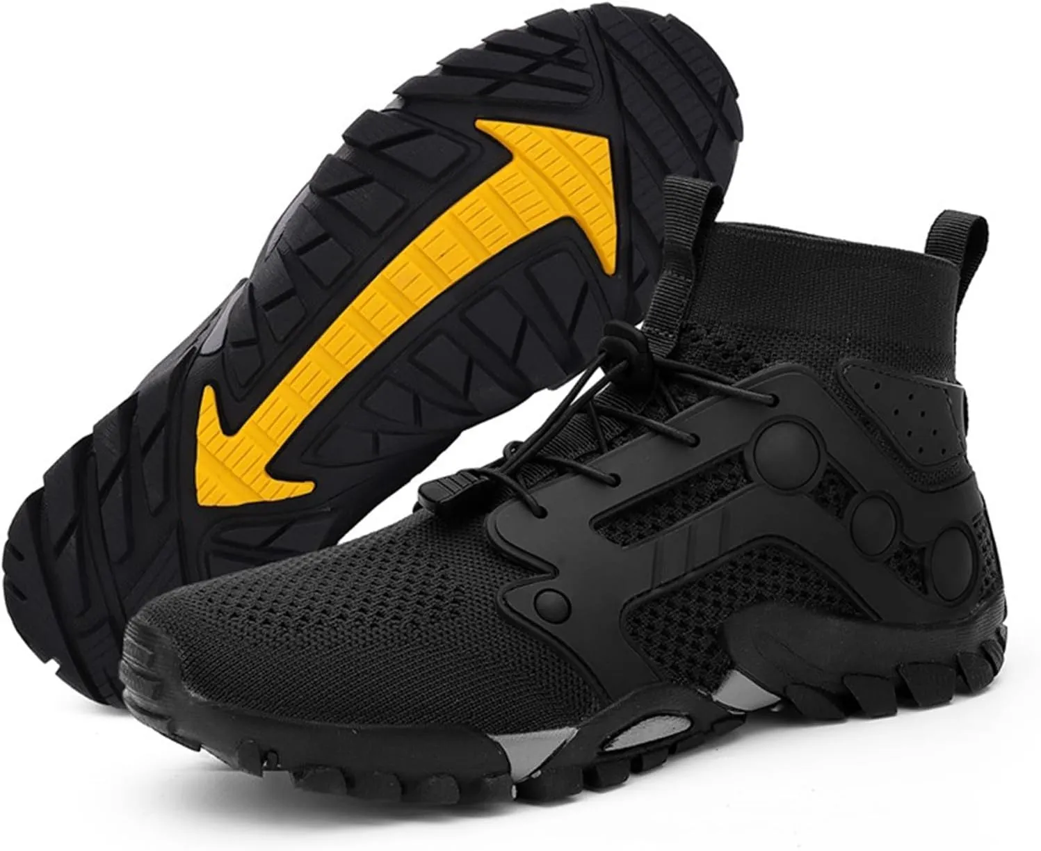 Outdoor Hiking Shoes Men Non Slip Hiking Work Clothes Sports Shoes Swimming Wading Off Road and Mens Sneaker Boot Hiking