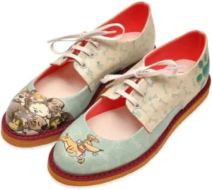 Personalize Your Life - PENCY Printed Retro Ballerinas - Casual,Elegant and Original Style - Vegan, Handmade, Environmentally Friendly, Breathable