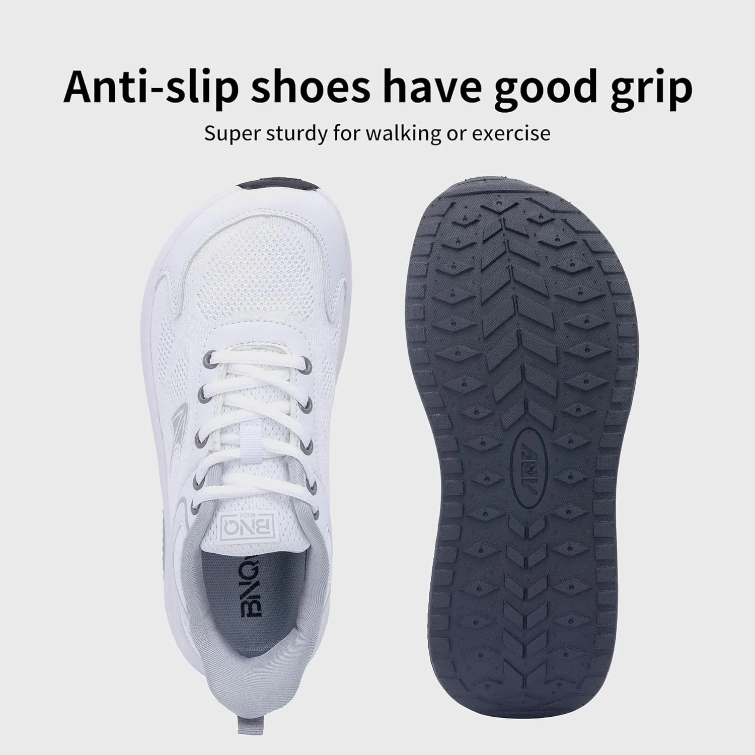 PERSOUL Wide Toe Box Shoes Women Arch Support Walking Sneakers Comfoty Orthotic Tennis Running Shoes for Plantar Fasciitis Bunions US 6-11