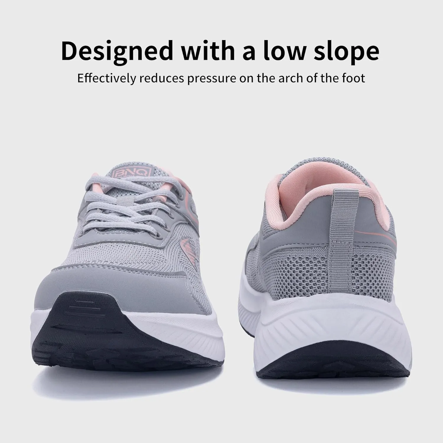PERSOUL Wide Toe Box Shoes Women Arch Support Walking Sneakers Comfoty Orthotic Tennis Running Shoes for Plantar Fasciitis Bunions US 6-11