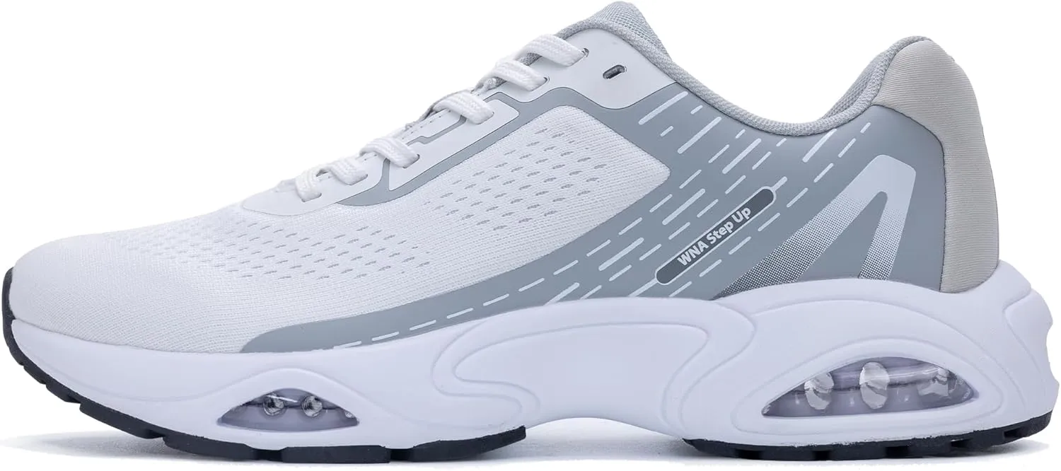 Quseek Mens Running Shoes Athletic Tennis Sneakers Air Arch Support Non Slip Lightweight Breathable for Gym Jogging Walking Sports Size 7-13