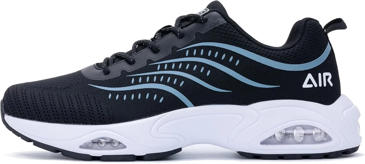 Quseek Mens Running Shoes Athletic Tennis Sneakers Air Arch Support Non Slip Lightweight Breathable for Gym Jogging Walking Sports Size 7-13