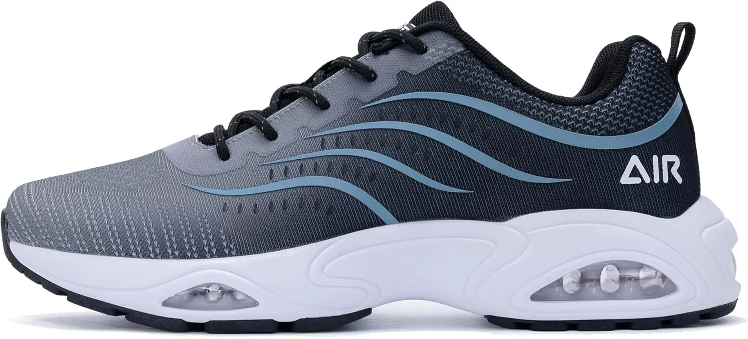 Quseek Mens Running Shoes Athletic Tennis Sneakers Air Arch Support Non Slip Lightweight Breathable for Gym Jogging Walking Sports Size 7-13