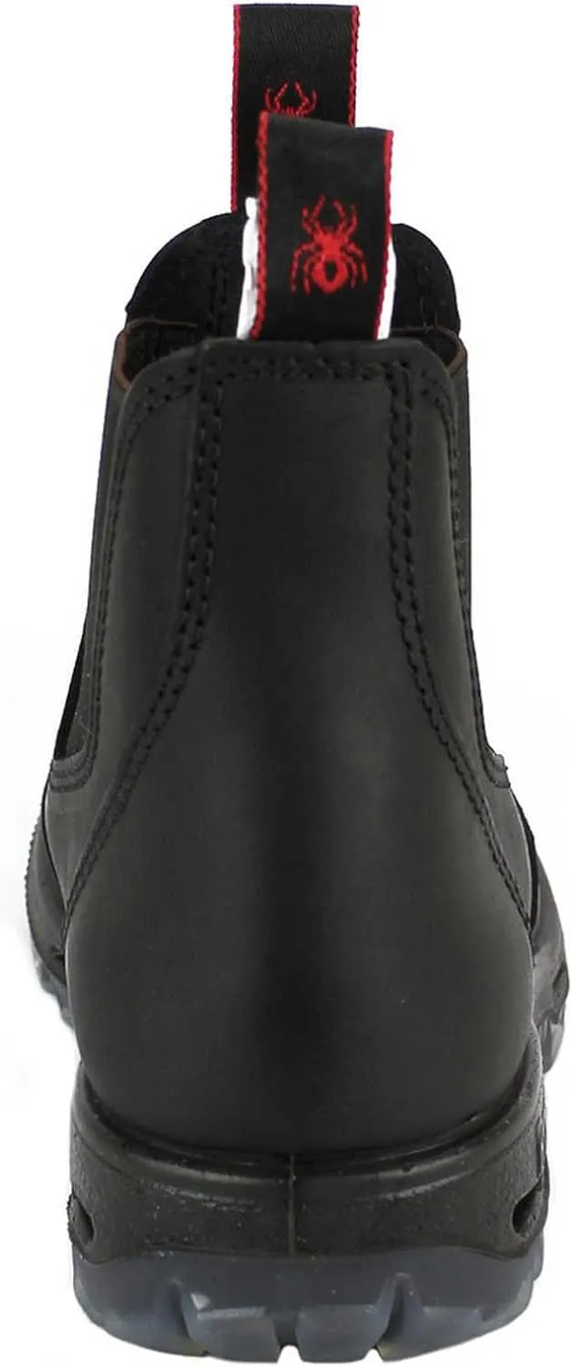 Redback UBBK Easy Escape Slip-On Soft Toe Black Work Boots Redback Boot Size UK8.5 = US9.5