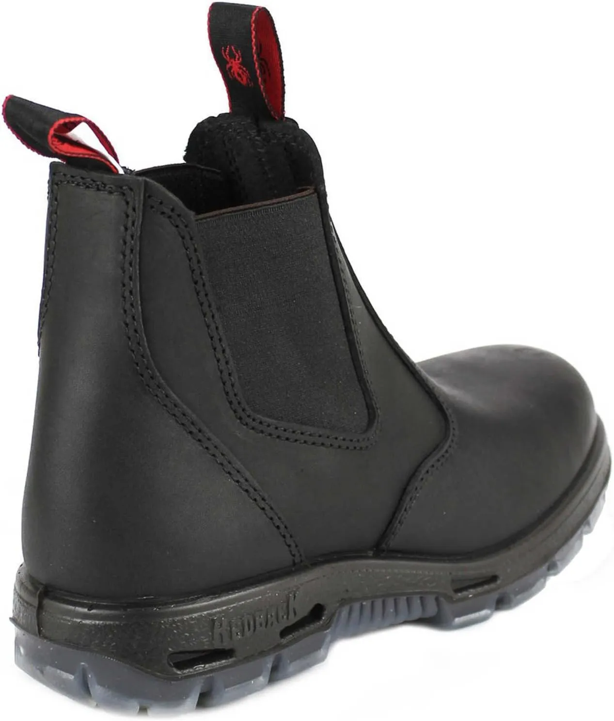 Redback UBBK Easy Escape Slip-On Soft Toe Black Work Boots Redback Boot Size UK8.5 = US9.5