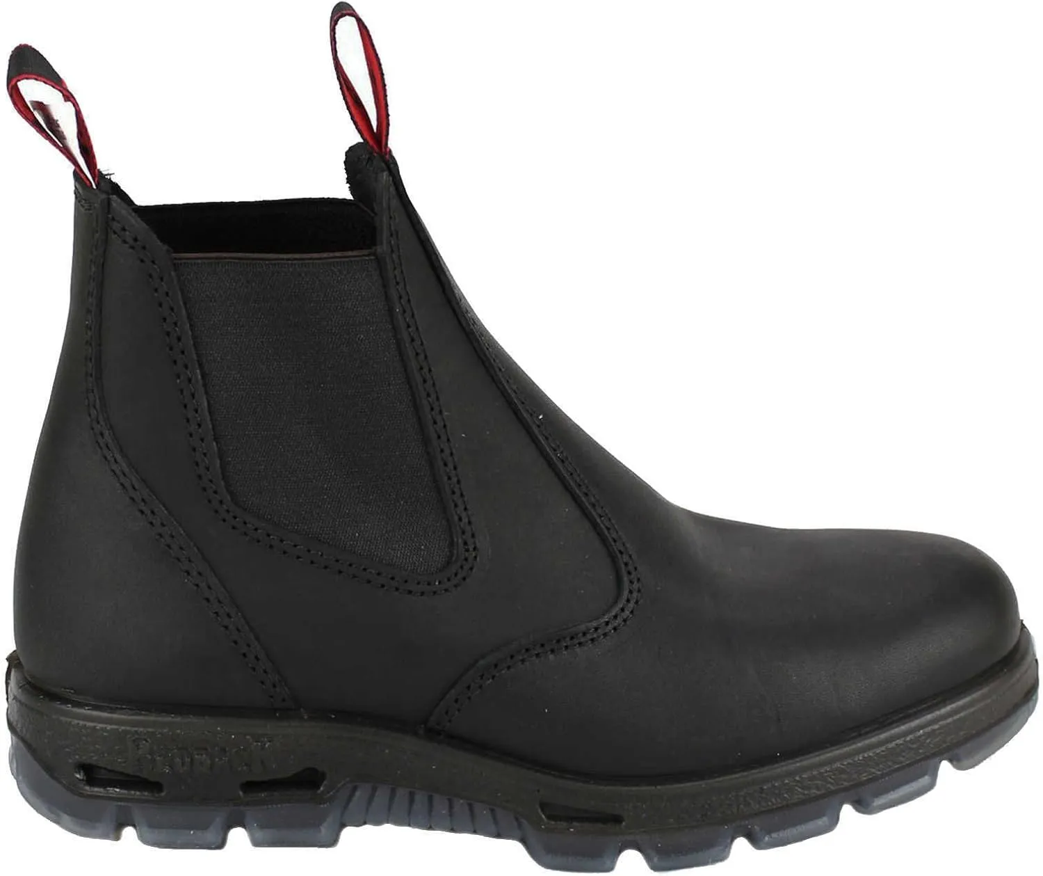 Redback UBBK Easy Escape Slip-On Soft Toe Black Work Boots Redback Boot Size UK8.5 = US9.5