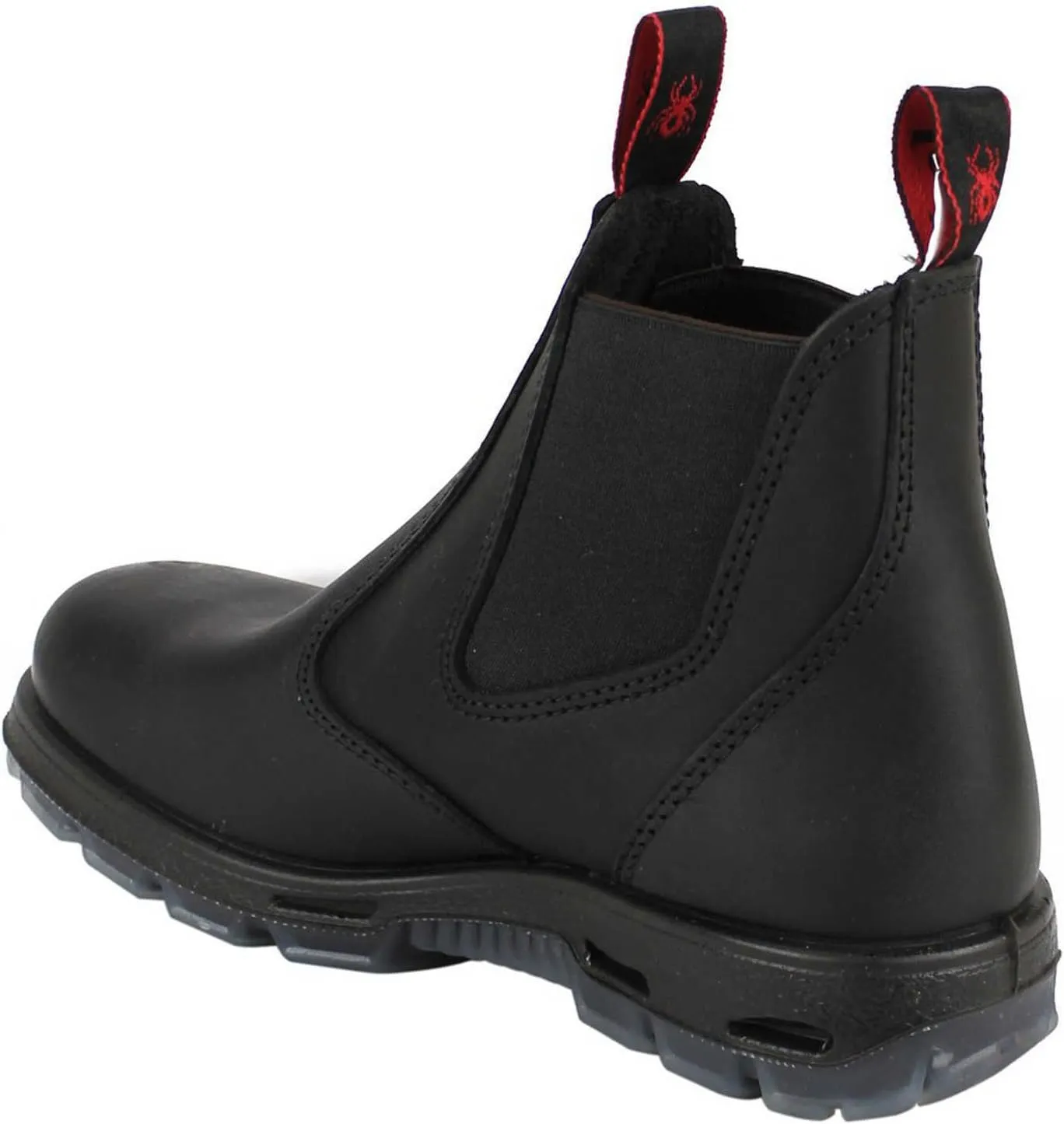Redback UBBK Easy Escape Slip-On Soft Toe Black Work Boots Redback Boot Size UK8.5 = US9.5