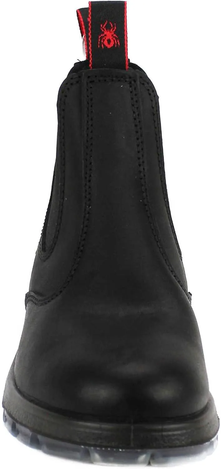 Redback UBBK Easy Escape Slip-On Soft Toe Black Work Boots Redback Boot Size UK8.5 = US9.5