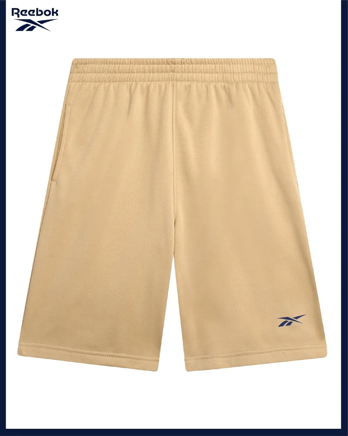 Reebok Boys Athletic Shorts - 2 Pack Active Performance French Terry Sweat Shorts for Basketball, Gym, Running (Sizes: 8-20)