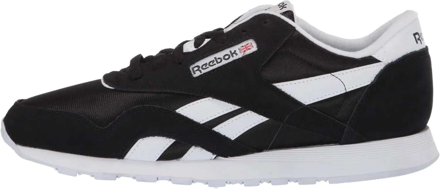 Reebok Mens Classic Cushioned Footbed Faux Leather Running & Training Shoes