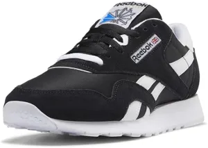 Reebok Mens Classic Cushioned Footbed Faux Leather Running & Training Shoes