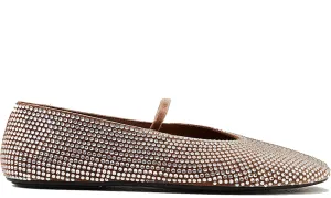 Rhinestone Flats for Women Cute Round Head Ballet Shoes Fashionable and Comfy Slip On Design Embellished with Mary Jane Style for Weddings