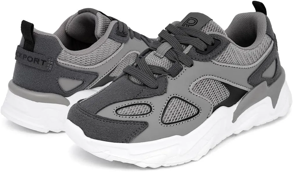 Rockport Kids Boys Sneakers - Durable, Breathable Mesh Design with Cushioned Sole for Comfort - Athletic Shoes for Walking, Running, and School Lace-Up/Bungee (Big Kids & Little Kids)