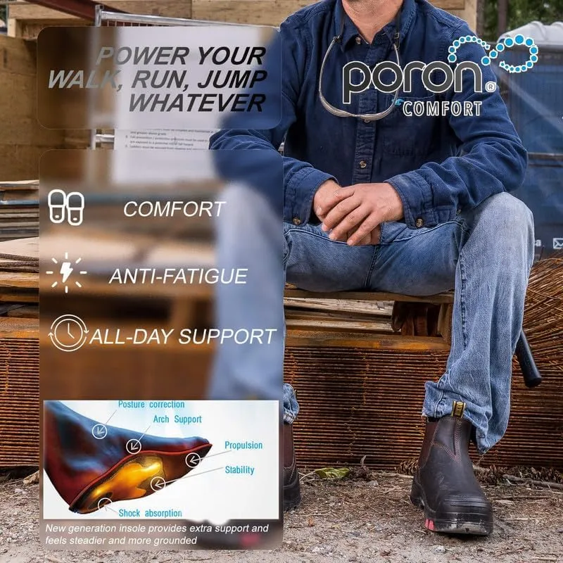 ROCKROOSTER Beaufort - CSA Certified Metal Free Vibram Outsole, Arch Support, Comfort Composite Toe Work Boots for men VAK630 VAK631