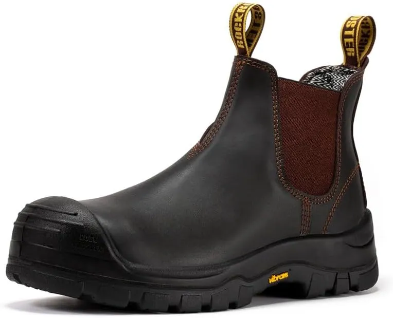 ROCKROOSTER Beaufort - CSA Certified Metal Free Vibram Outsole, Arch Support, Comfort Composite Toe Work Boots for men VAK630 VAK631