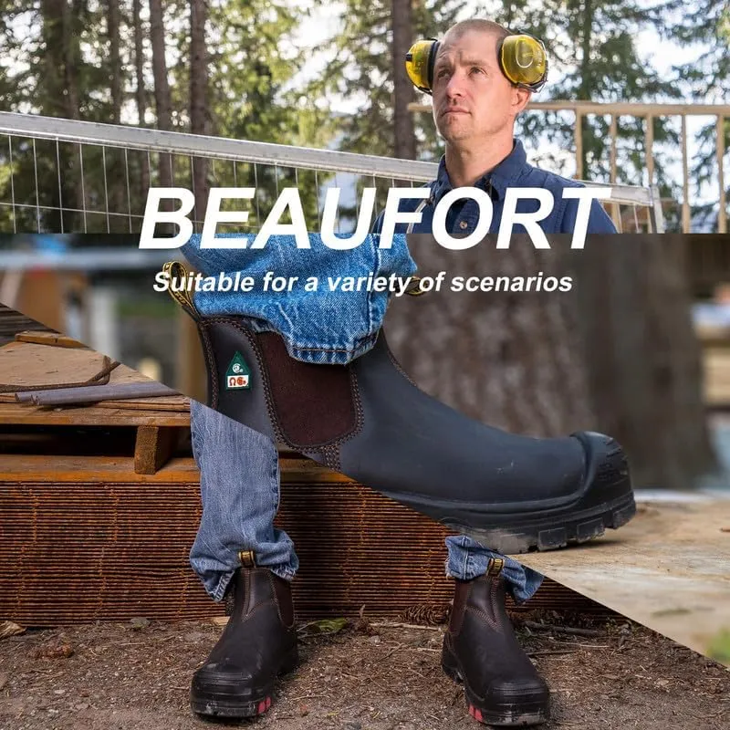 ROCKROOSTER Beaufort - CSA Certified Metal Free Vibram Outsole, Arch Support, Comfort Composite Toe Work Boots for men VAK630 VAK631