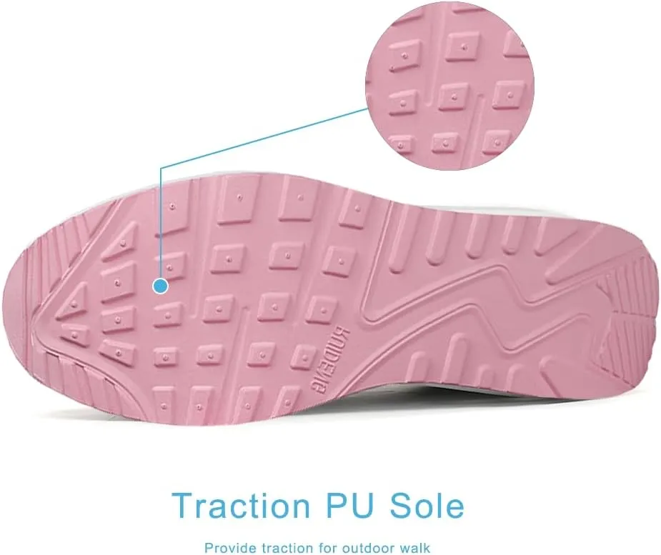 RUIDENG Platform Sneakers for Women Air Cushion | Walking Shoes Women Comfortable All Day | Thick Rocker Bottom