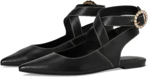 Slingback Flats for Women Closed Pointed Toe Flats Dressy Mary Jane Balllet Flats Casual Ankle Strap Low Heel Dress Shoes for Women