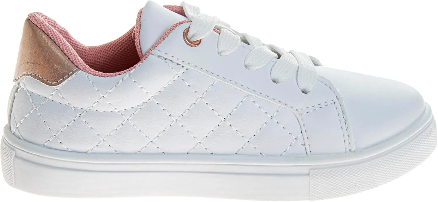 Sneaker Low Top Shoes - Kids Casual Sneakers LowTops Fashion Shoe for Girls (Sizes: 5-10 Toddler / 11-13 Little Kid / 1-4 Big Kid)