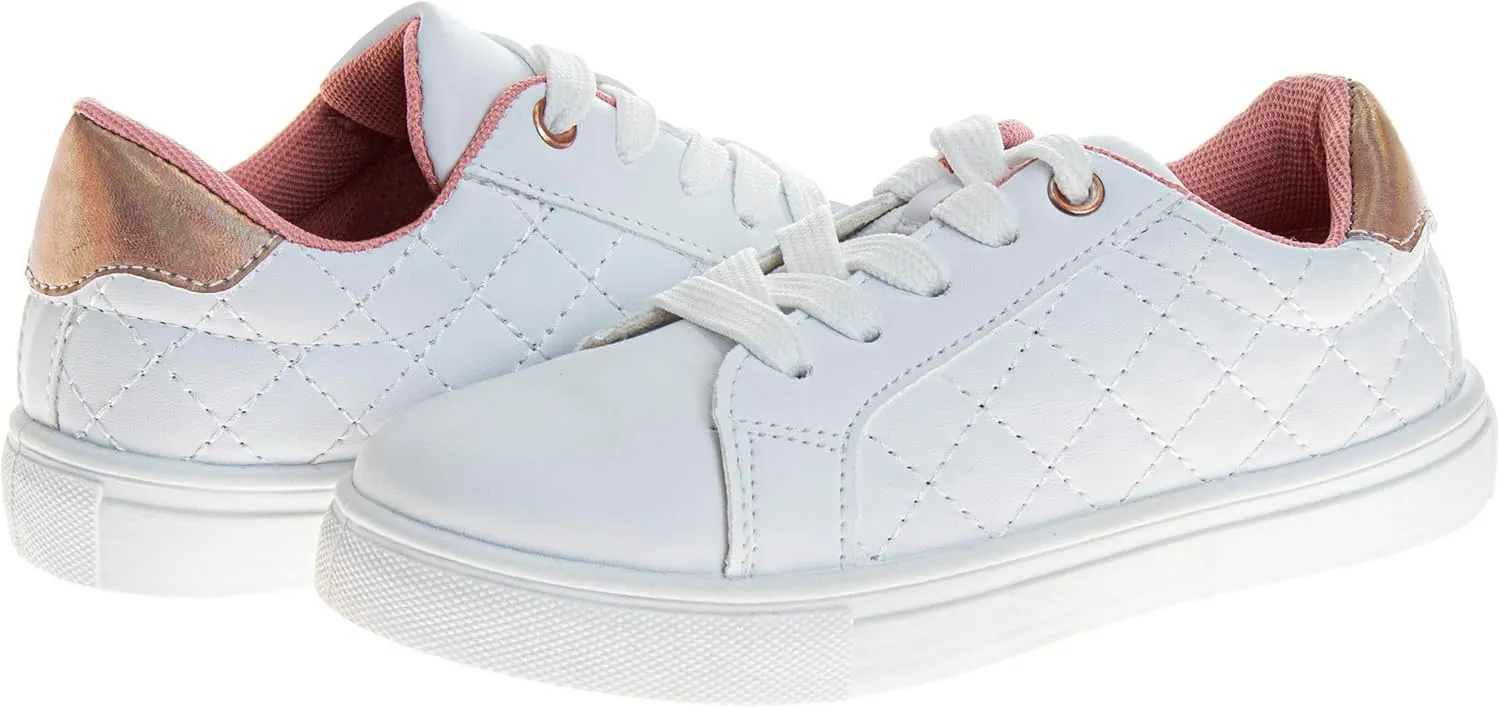 Sneaker Low Top Shoes - Kids Casual Sneakers LowTops Fashion Shoe for Girls (Sizes: 5-10 Toddler / 11-13 Little Kid / 1-4 Big Kid)